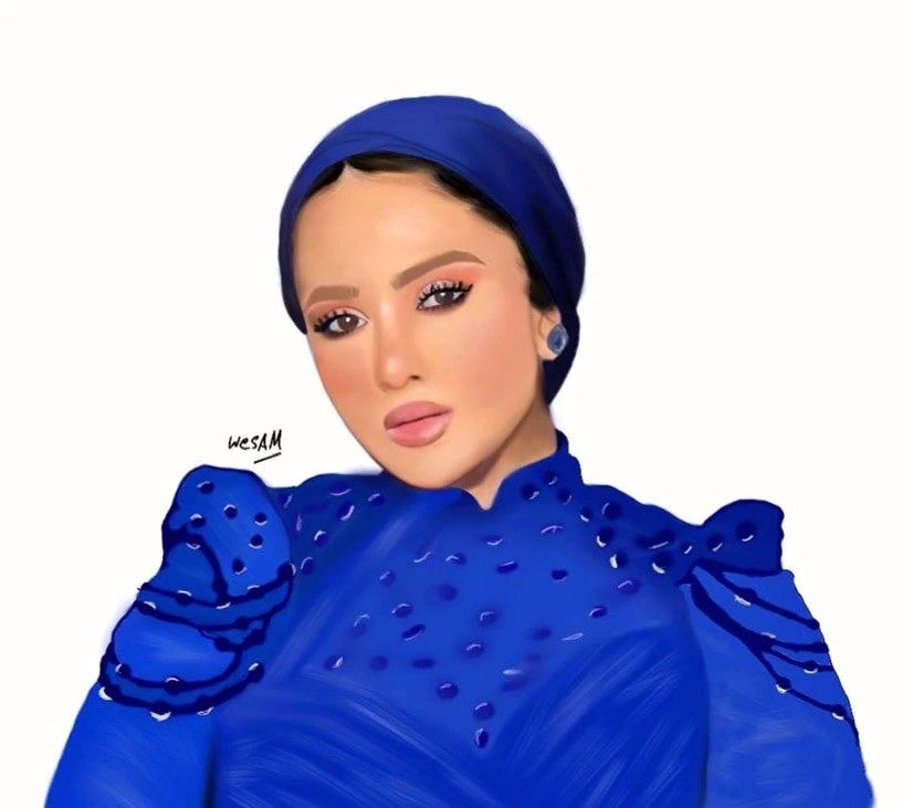 image about الفنانة وسام السيد .. حينما يكون الإبداع من طراز فريد في رسم الديجيتال