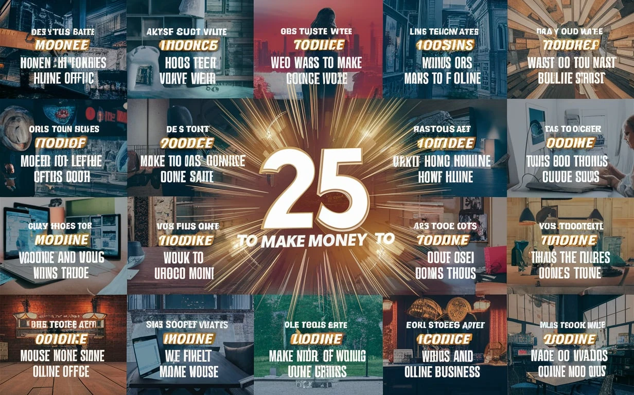 image about 25 Ways to Make Money Online, Offline and at Home