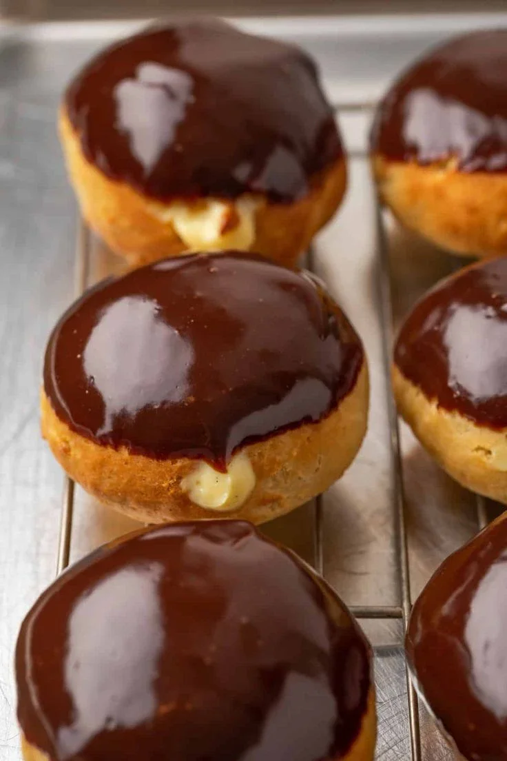 image about Fluffy Boston Cream Donuts Recipe