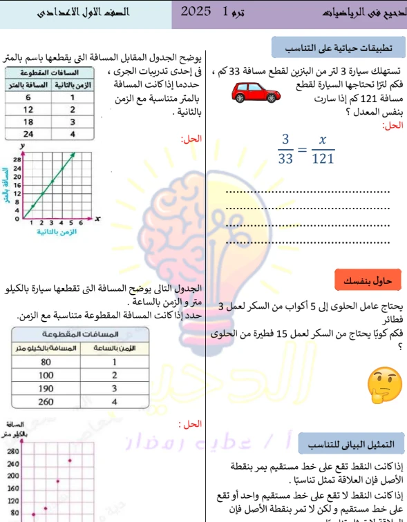 image about تحميل أفضل مذكرة رياضيات للصف الأول الإعدادي الترم الاول 2025