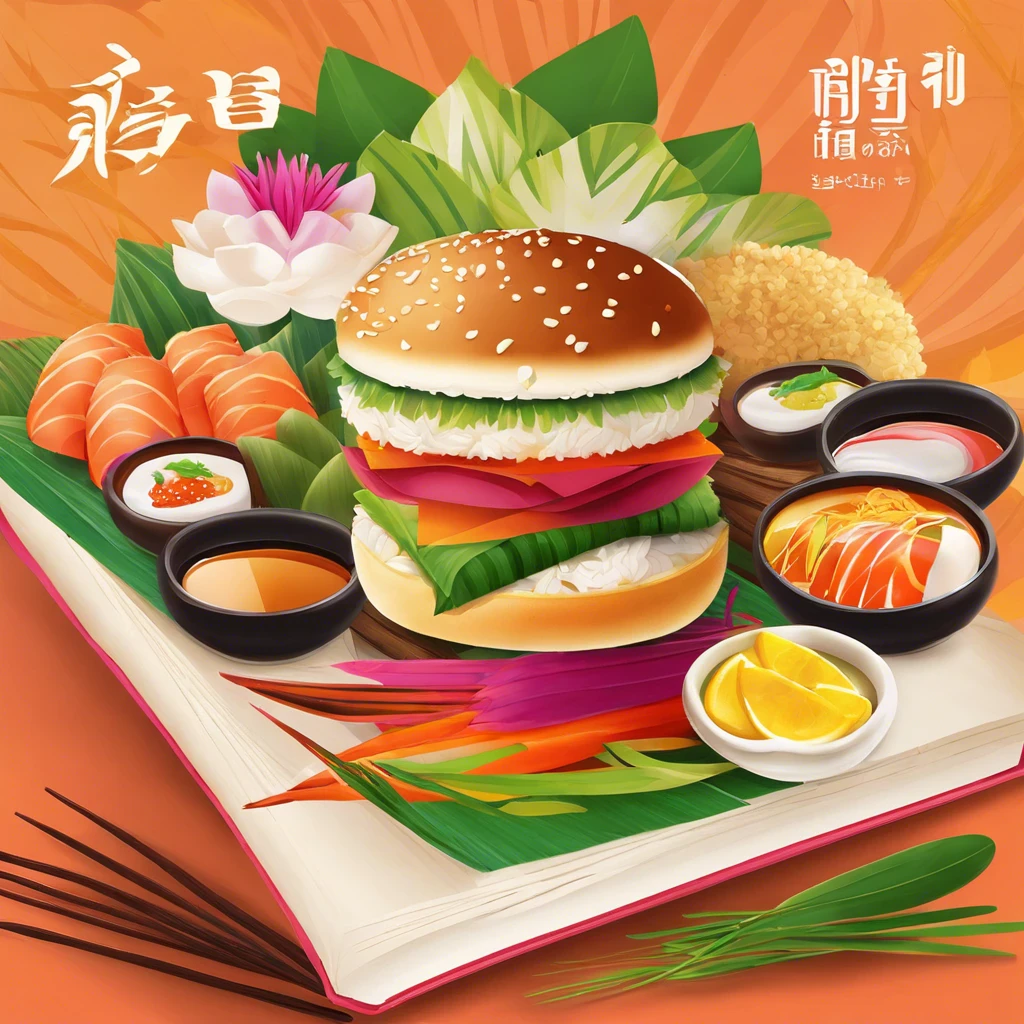 image about Title: Culinary Journeys: A Taste of America, Asia, India, and China