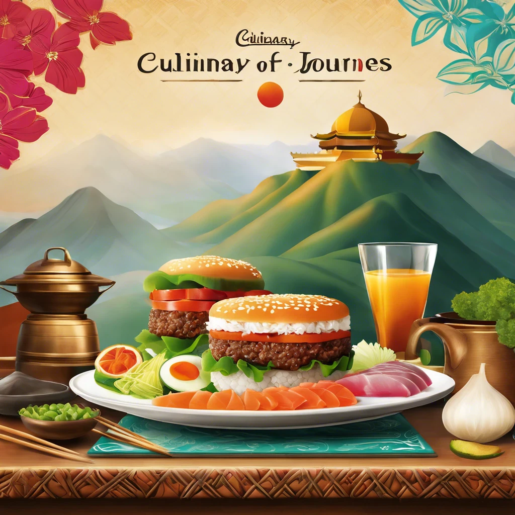 image about Title: Culinary Journeys: A Taste of America, Asia, India, and China