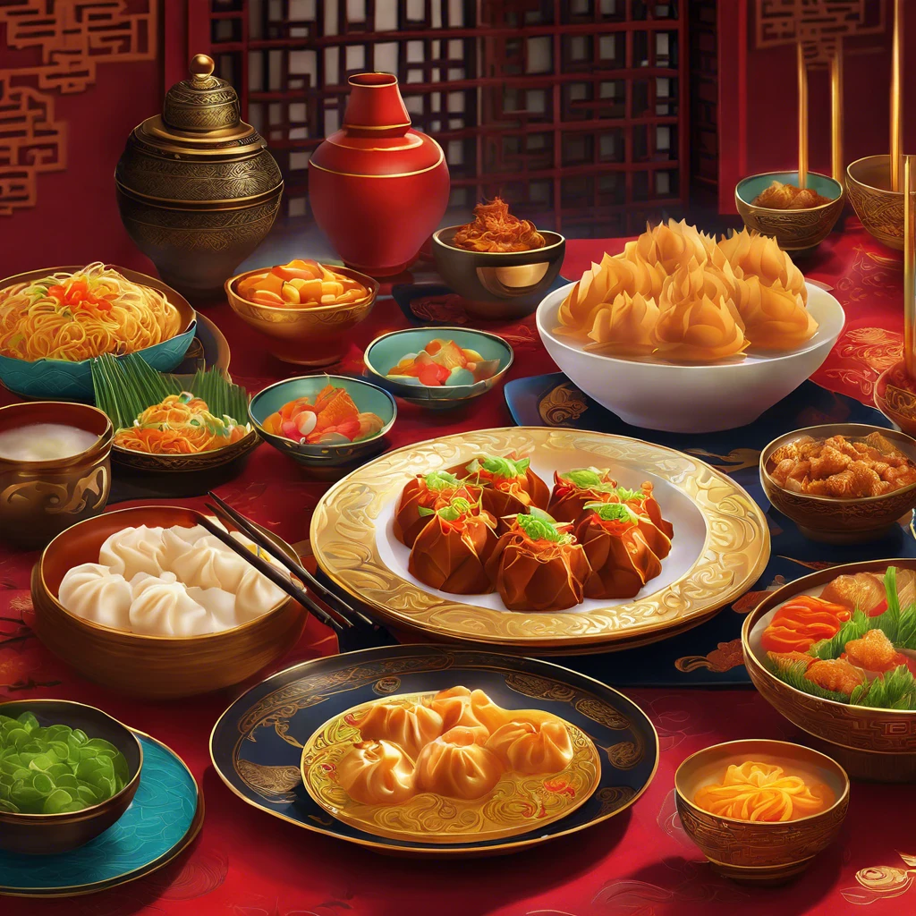 image about Title: Culinary Journeys: A Taste of America, Asia, India, and China