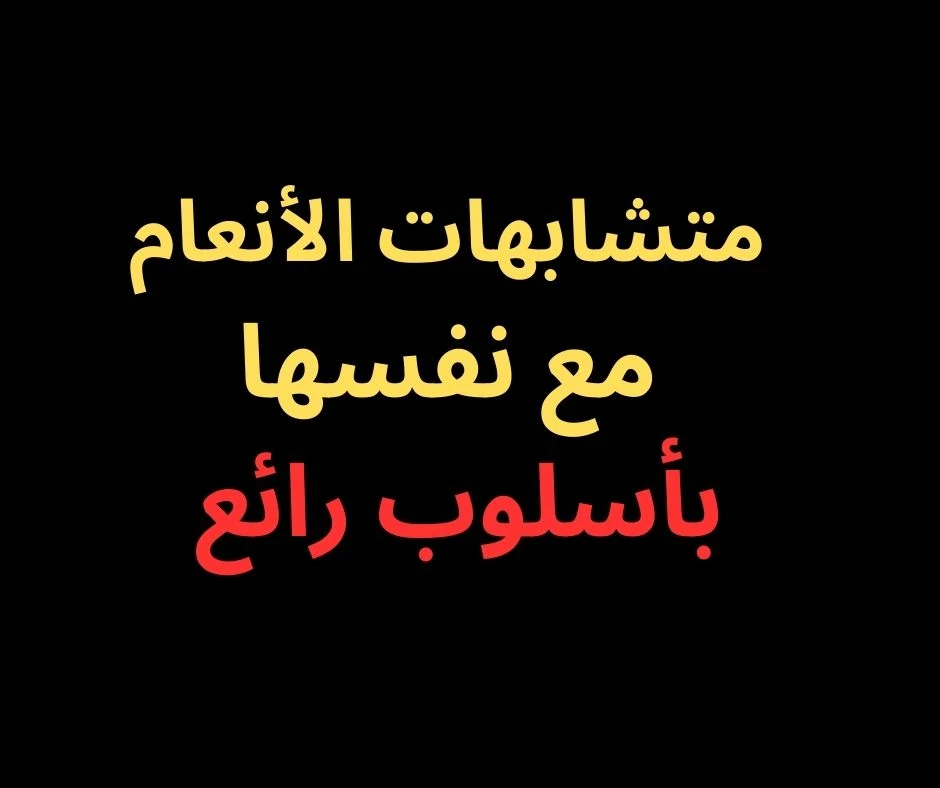 image about متشابهات سورة الأنعام مع نفسها- بأسلوب رائع فى 2025