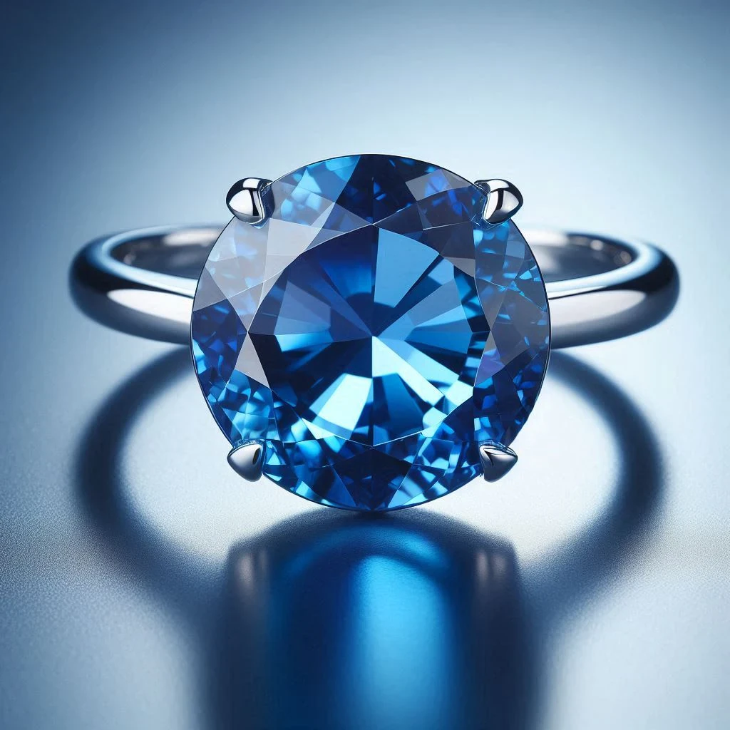 image about أعماق من الأناقة: حكاية الياقوت الأزرق النادر في عالم المجوهرات