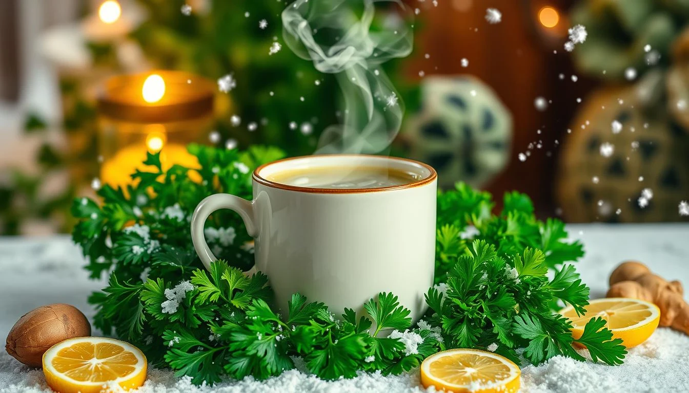 image about 10 أسباب تدفعك لتناول مشروب البقدونس في الشتاء
