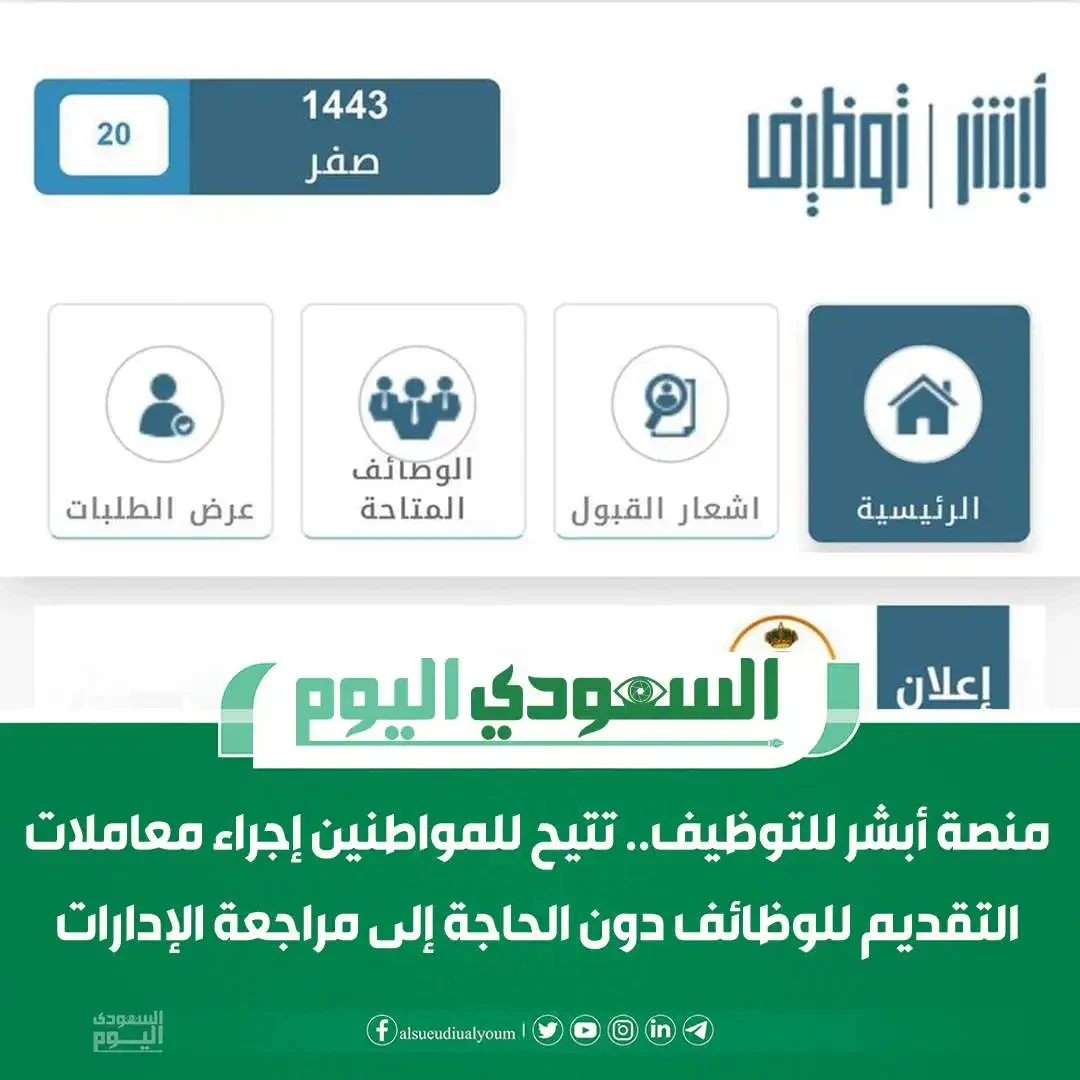 image about  أبشر توظيف: بوابتك للفرص الوظيفية في المملكة العربية السعودية