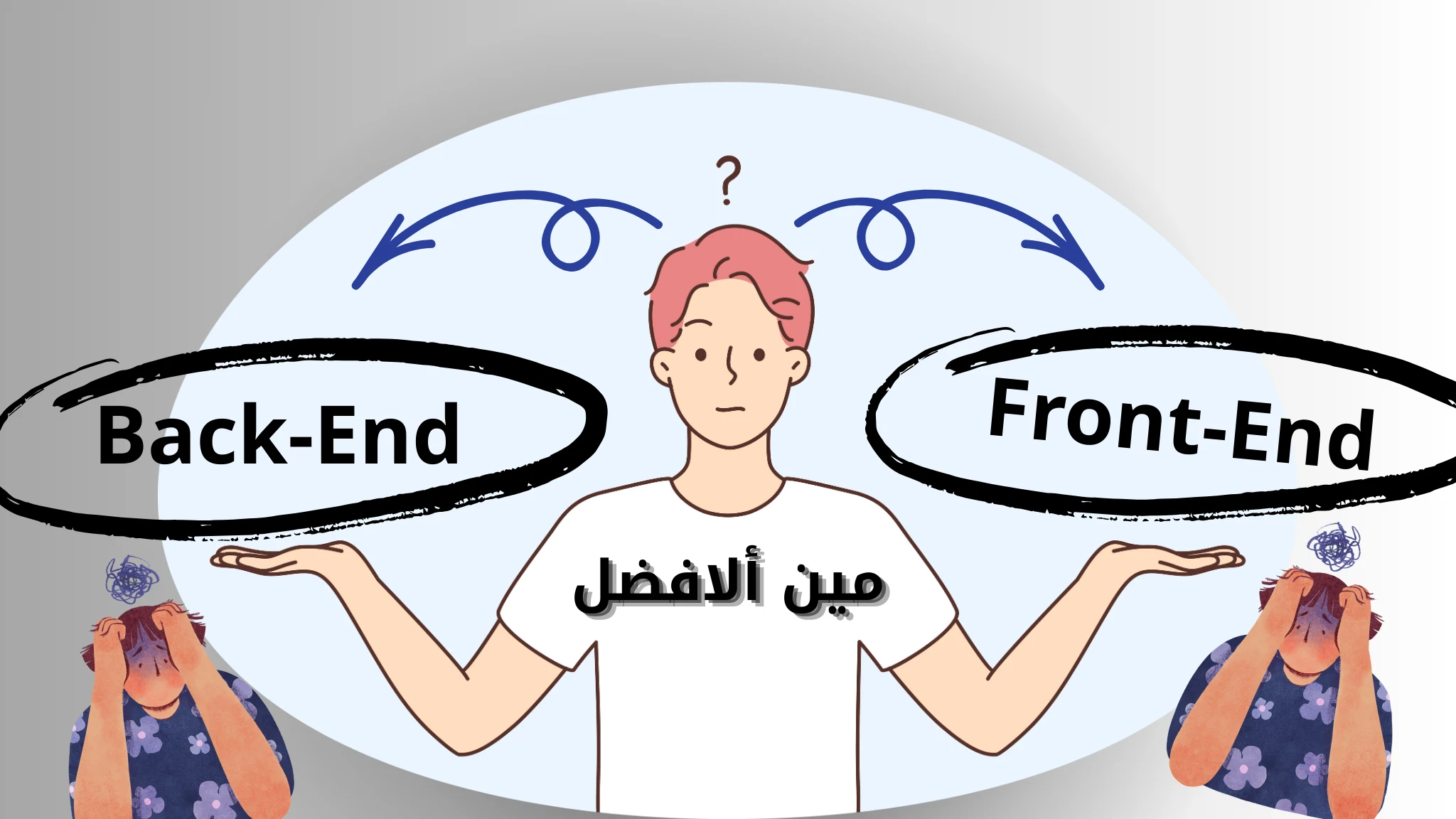 image about  الفرق بين Frontend و Backend