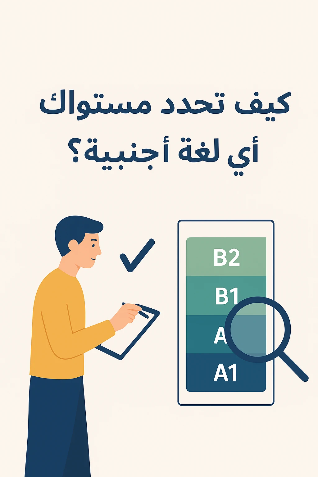 image about  كيف تحدد مستواك في أي لغة أجنبية؟