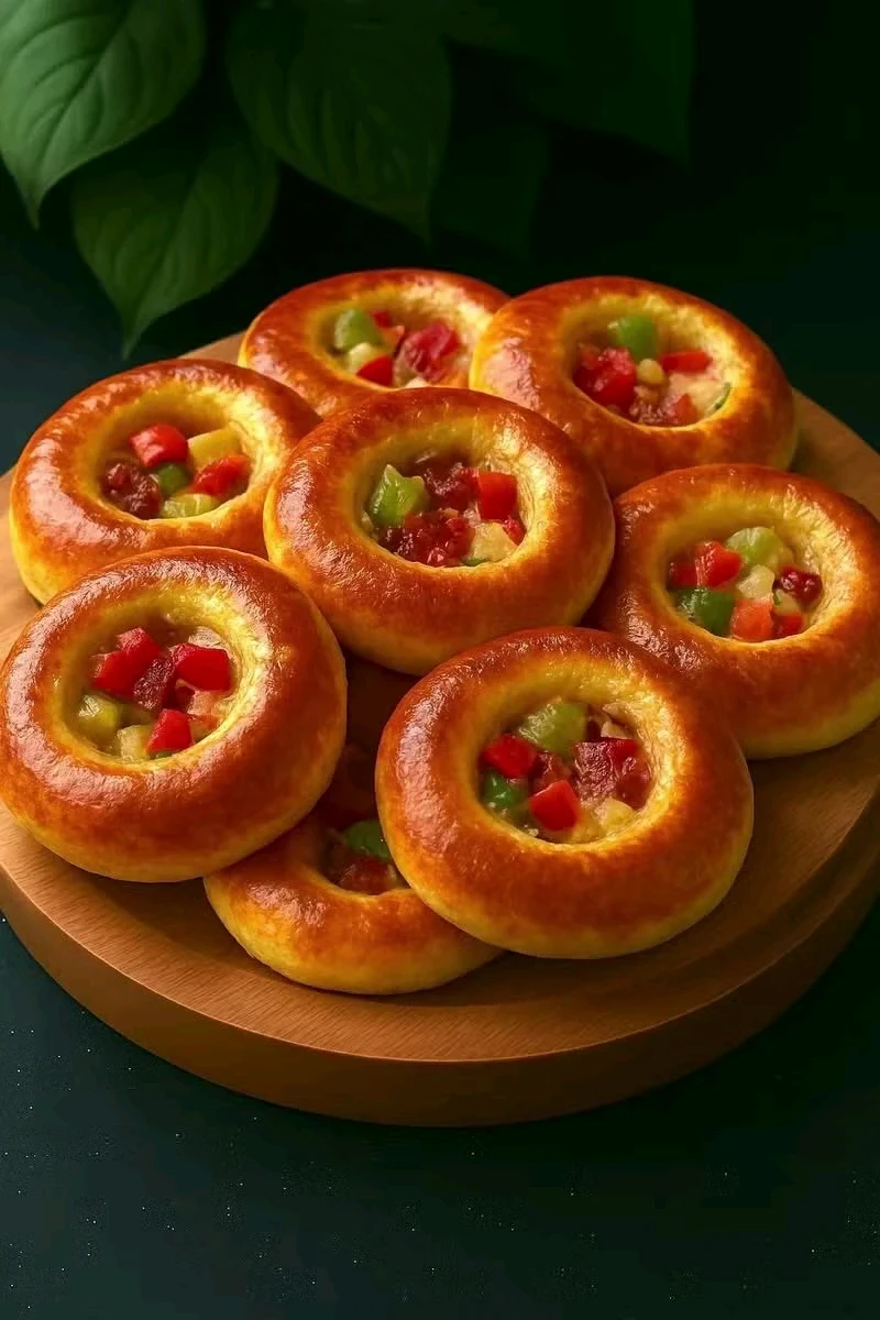 image about عمل ميني بيتزا ❤️ و كيك الكوكيز بالنوتيلا 🍪 و ميني بيتزا و محشي البصل 🧅