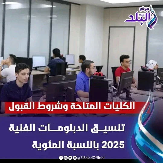 image about رابط نتيجة تنسيق الدبلومات الفنية 2025 عبر موقع التنسيق.