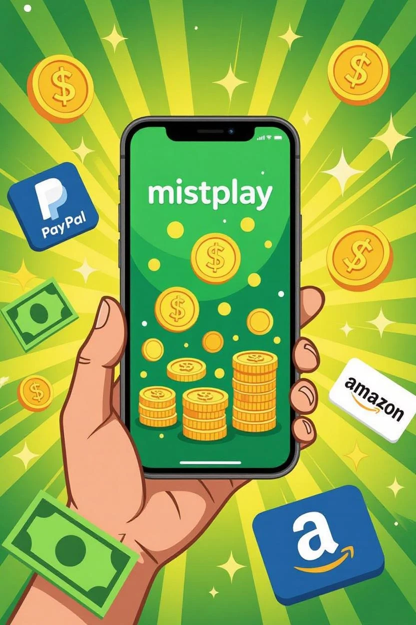 image about طرق ربح المال الفوري من منصة Mistplay | ٥ - ١٠ دولارات ف الساعة 🤯🤑🤑
