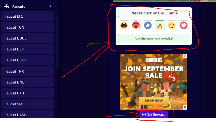 image about  موقع موثوق لربح العملات الرقمية مجانًا 100