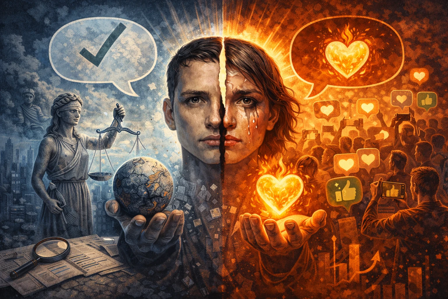 image about أزمة الحقيقة في عصر ما بعد الواقع (Post-Truth Era): كيف غيَّرت وسائل التواصل الاجتماعي مفهوم الصدق والمعرفة؟