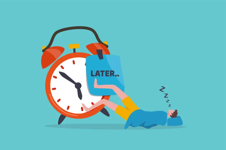 image about أسباب عدم الإستمراريه وكيفية التخلص من التسويف.