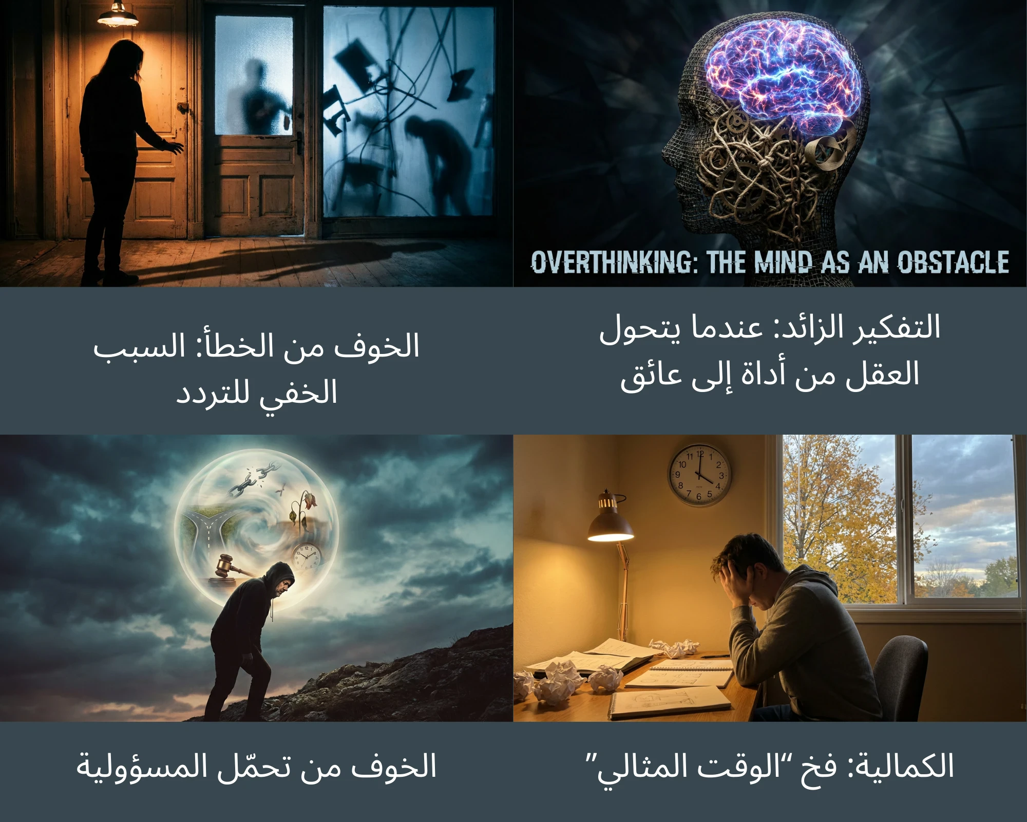 image about ما الذي يجعلنا نفكّر كثيرًا، نتخوّف من اتخاذ القرار، ونعجز عن البدء؟