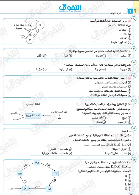 image about تحميل كتاب التفوق في العلوم المتكاملة للصف الأول الثانوي   – الترم الثاني 2026 (شرح وأسئلة الفصل الأول)
