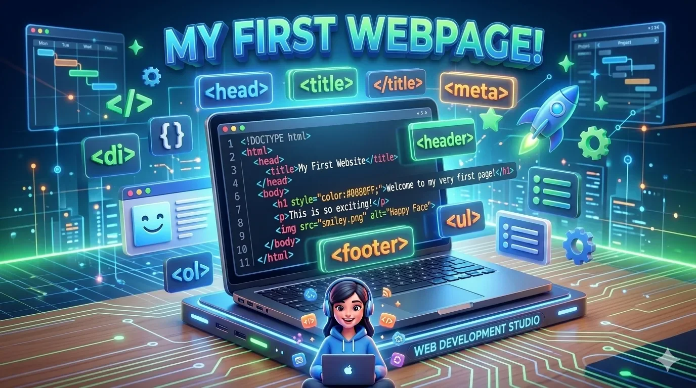 image about تعلم HTML للمبتدئين (الجزء الثاني): كيف تنشئ اول صفحة لك؟