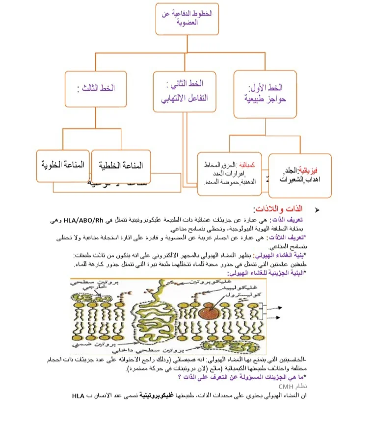 image about الذات واللاذات لمادة  العلوم الطبيعية والحياة 