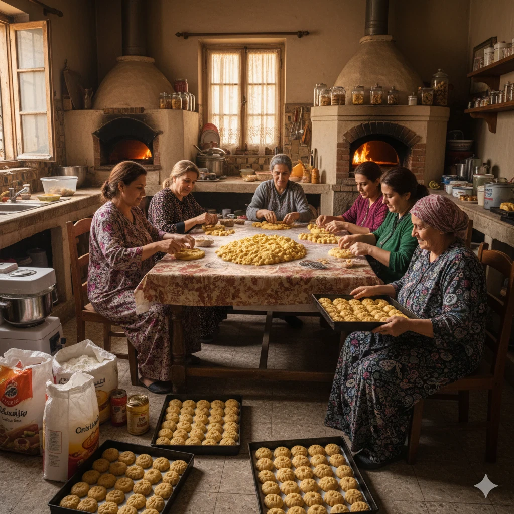 image about  كحك العيد… طعم الفرح ولمّة العيلة 🕌🍪