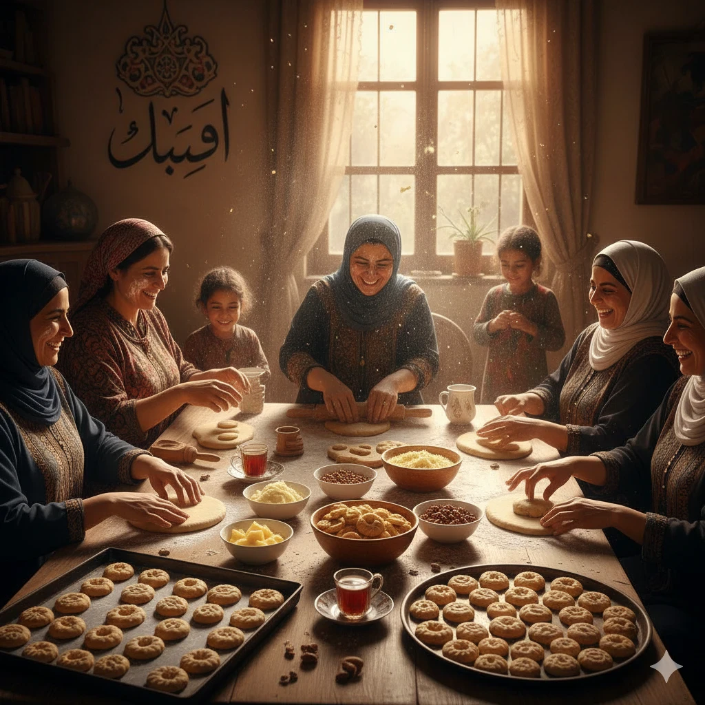 image about  كحك العيد… طعم الفرح ولمّة العيلة 🕌🍪