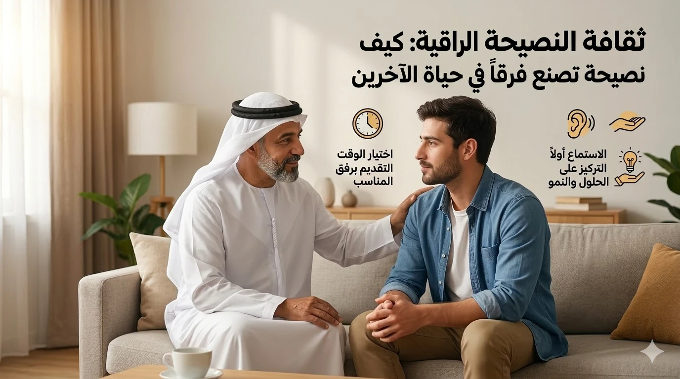 image about  ثقافة النصيحة الراقية: كيف تقدم نصيحة تصنع فرقاً في حياة الآخرين