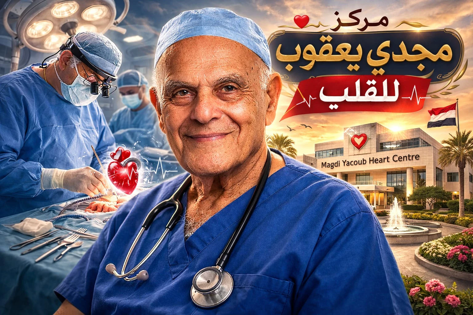 image about قصة نجاح ملهمة  : رحلة الدكتور مجدى يعقوب من أسيوط إلى العالمية