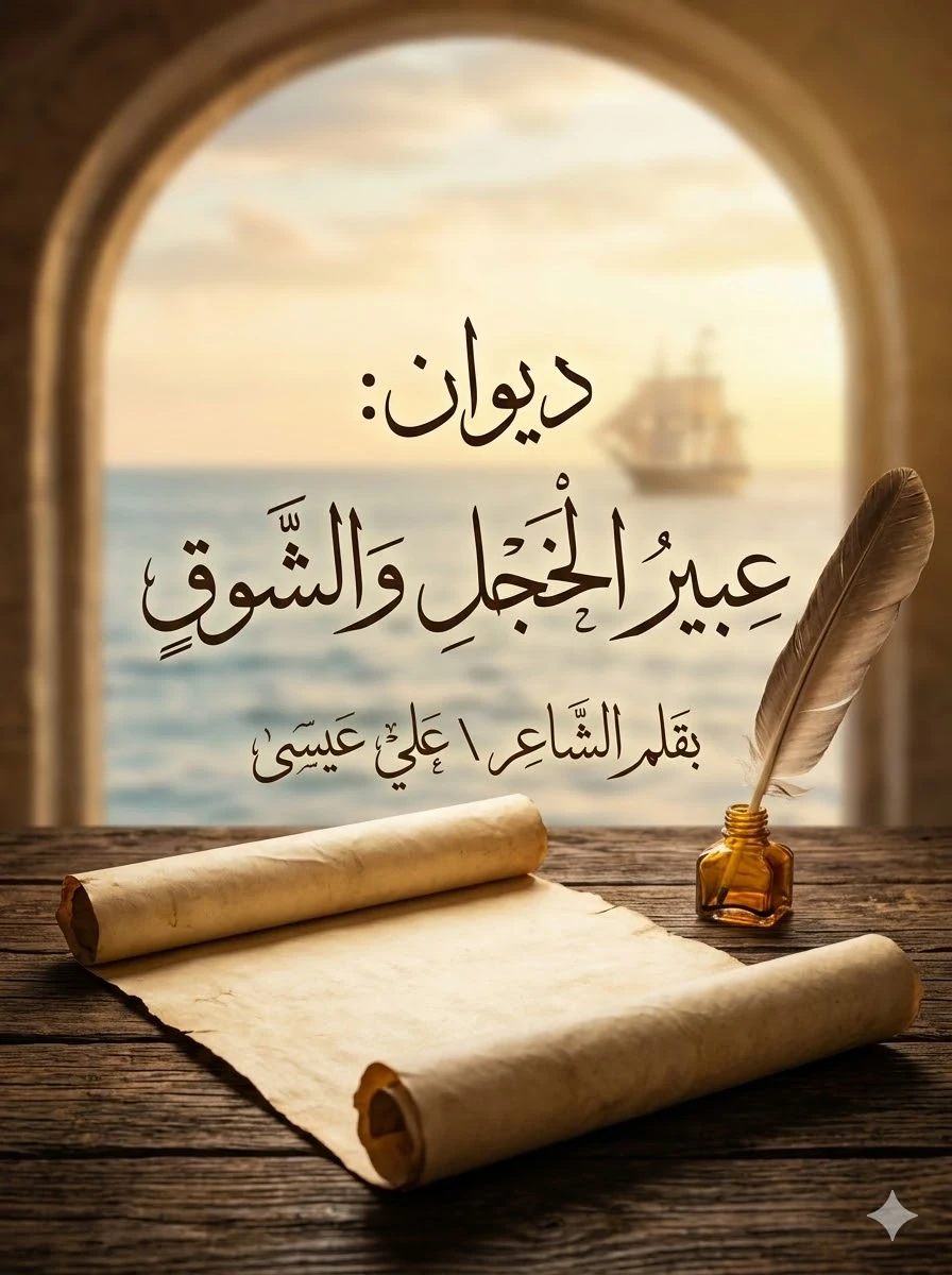 image about  ديوان: عبيرُ الخَجل والشوق للكاتب علي عيسي
