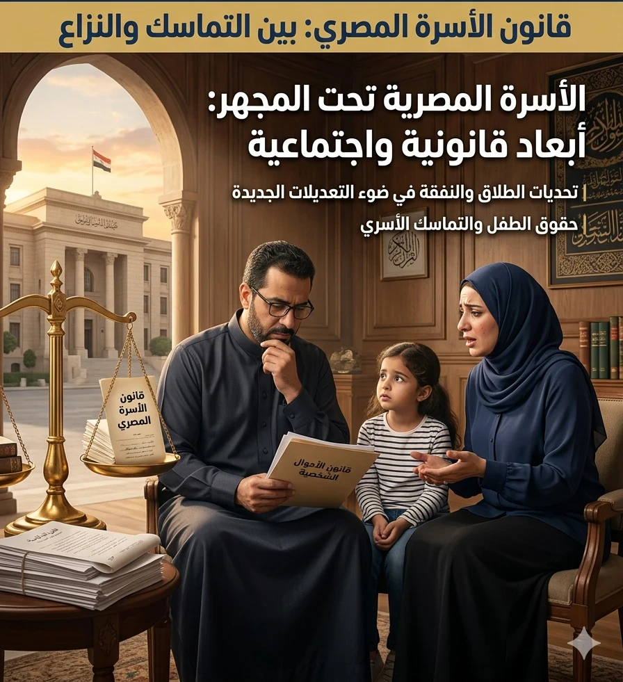 image about قانون الأسرة المصري: بين حماية الحقوق وتحقيق التوازن داخل المجتمع