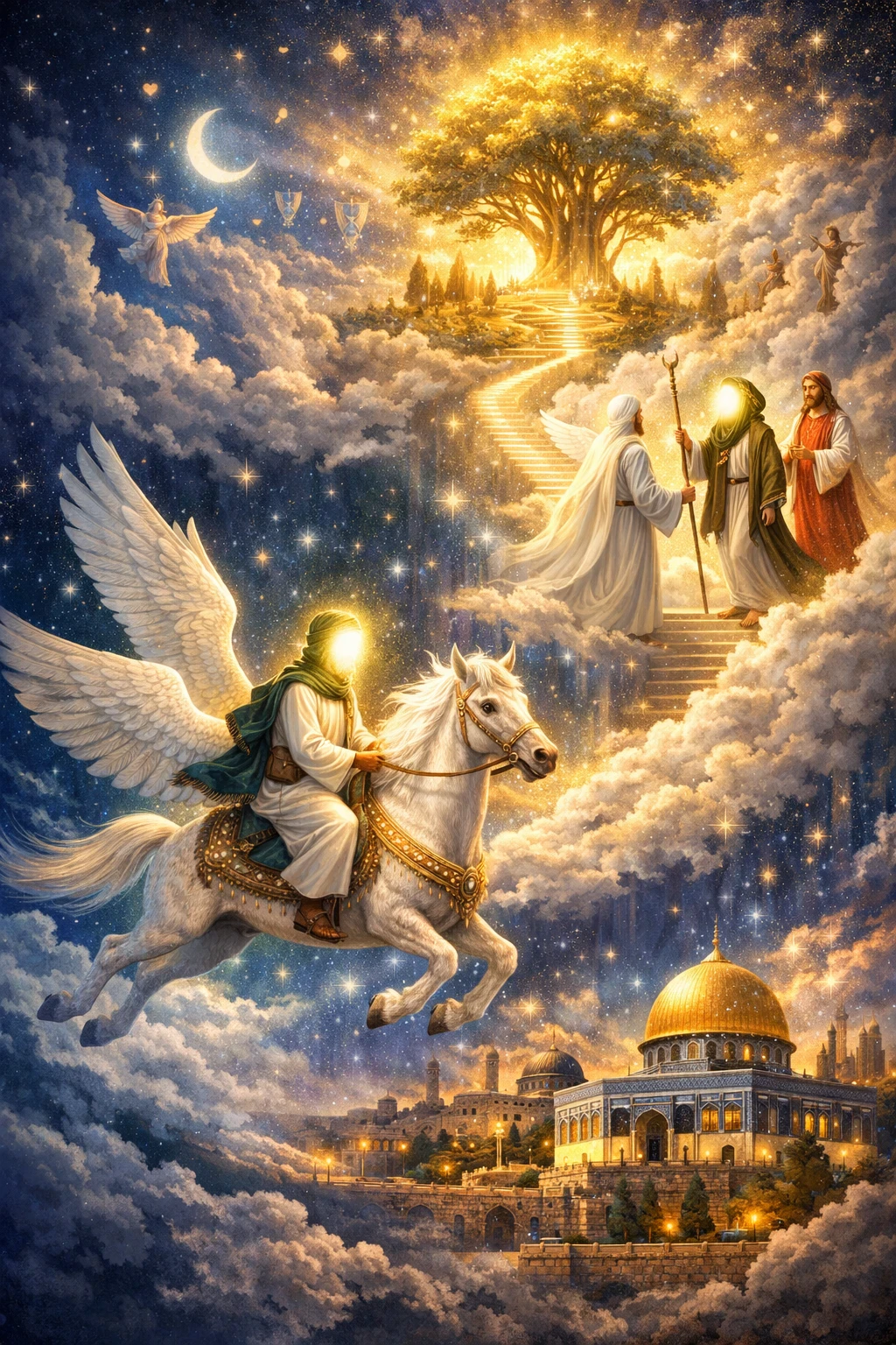 image about  رحلة الإسراء والمعراج: أعظم معجزة في التاريخ الإسلامي بين الأرض والسماء