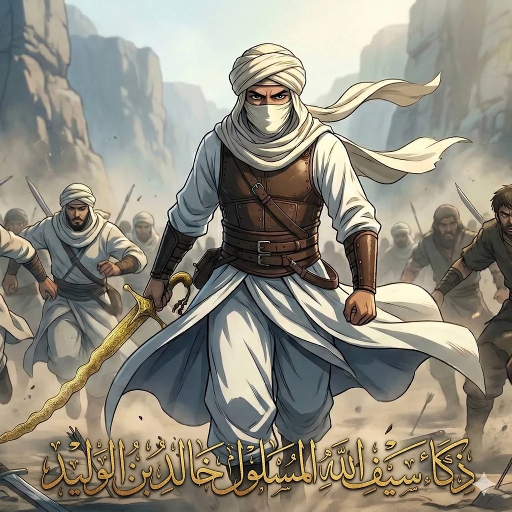 image about خالد بن الوليد: دروس في القيادة والإخلاص من قلب الصحراء