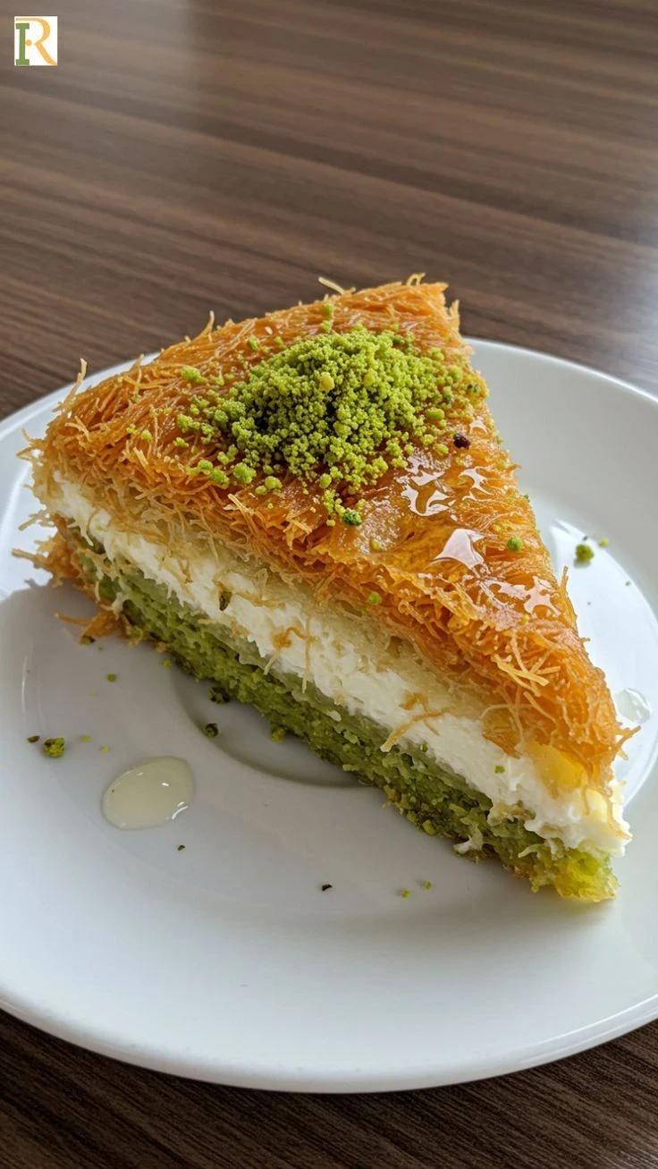 image about الطريقة التقليدية لعمل الكنافة بالكريمة في البيت