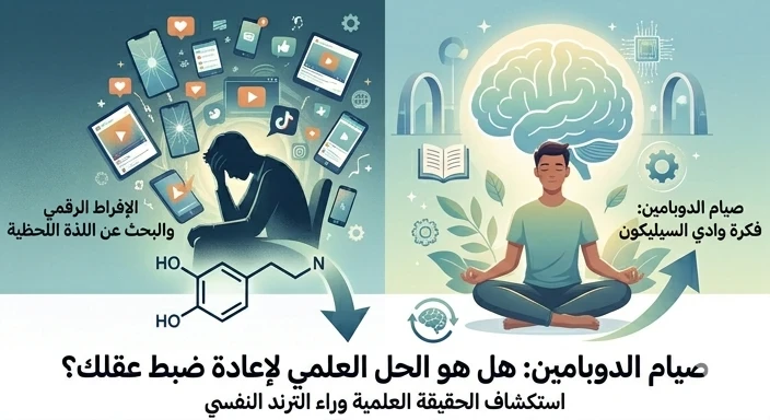image about صيام الدوبامين: أسطورة شعبية أم استراتيجية علمية للسيطرة على الإدمان السلوكي؟