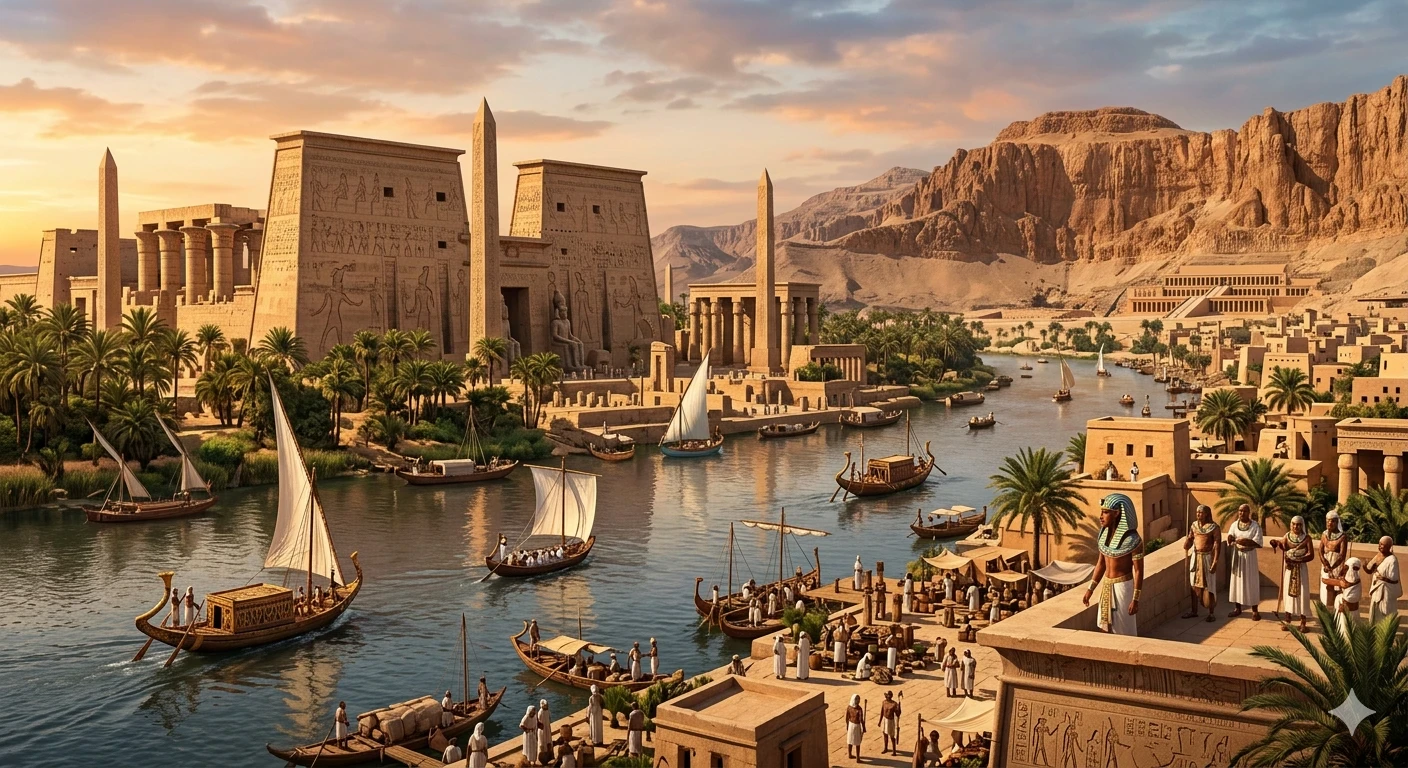 image about فجر الضمير وبناء الخلود: رحلة في عمق الحضارة المصرية القديمة