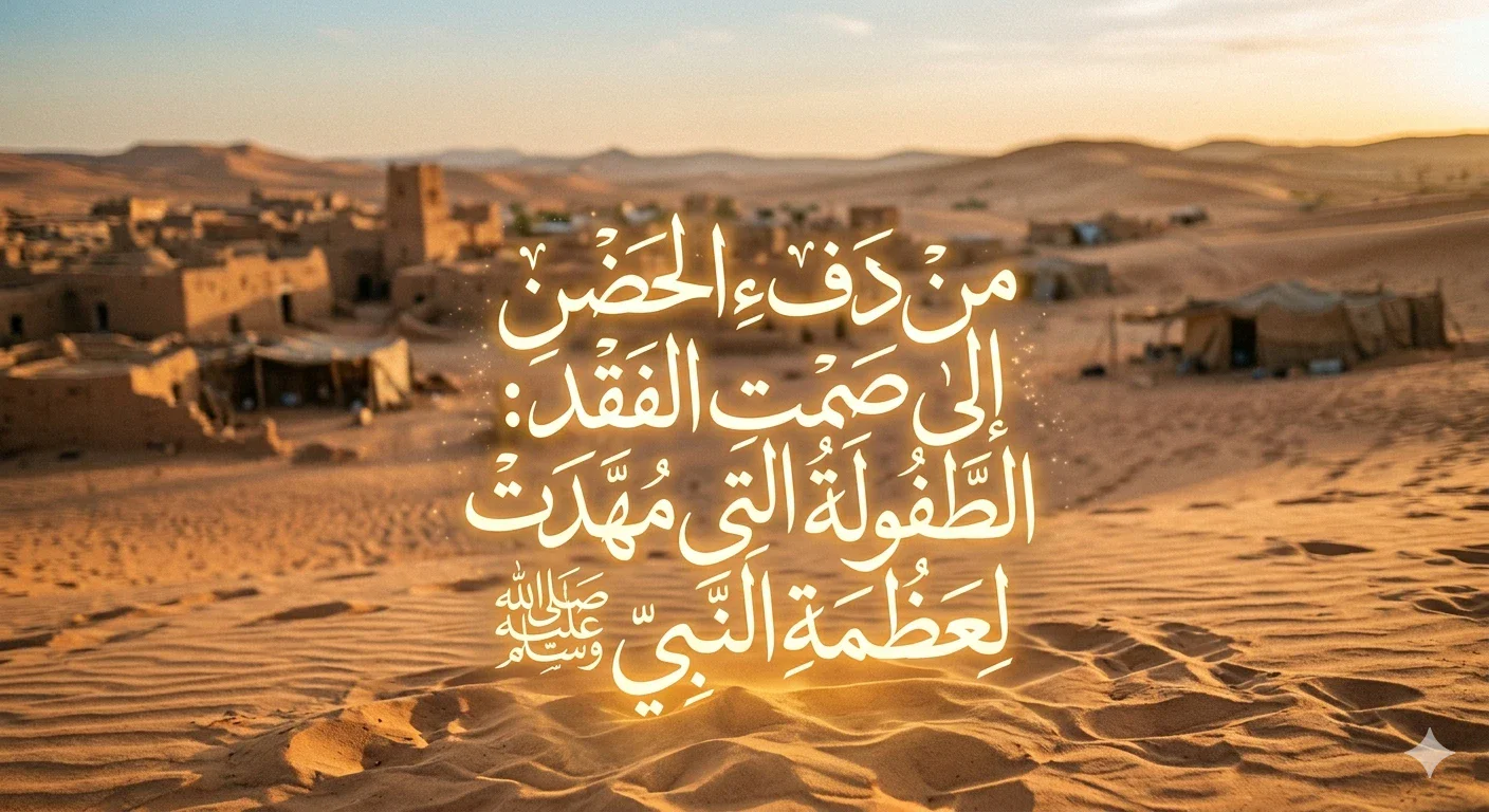 image about من دفء الحضن إلى صمت الفقد: الطفولة التي مهّدت لعظمة النبي صلى الله عليه وسلم
