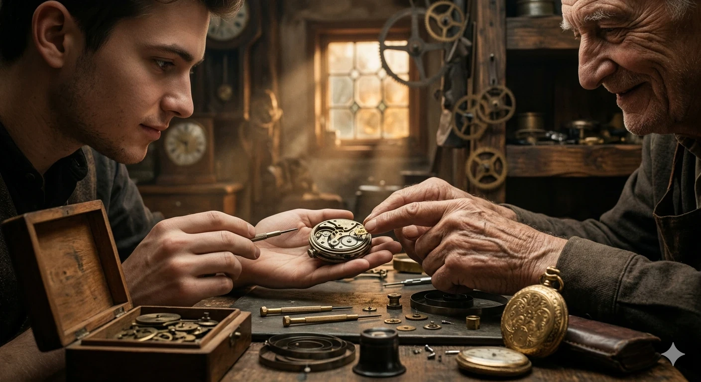 image about صانع الساعات والوقت الضائع