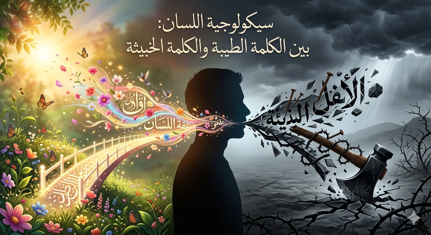 image about سيكولوجية اللسان: بين الكلمة الطيبة والكلمة الخبيثة