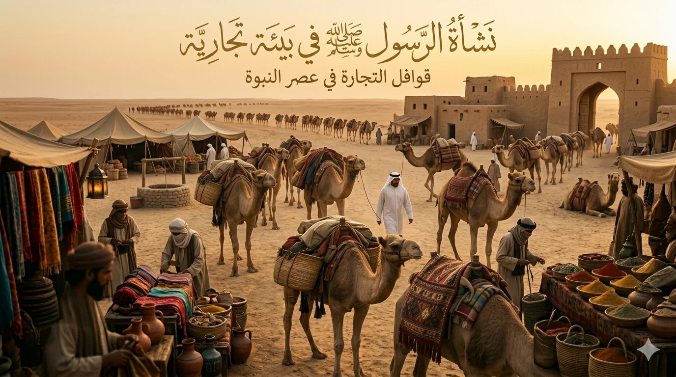 image about الرسول صلى الله عليه وسلم والتجارة الشريفة: كيف صنع الصدق أعظم تاجر في التاريخ