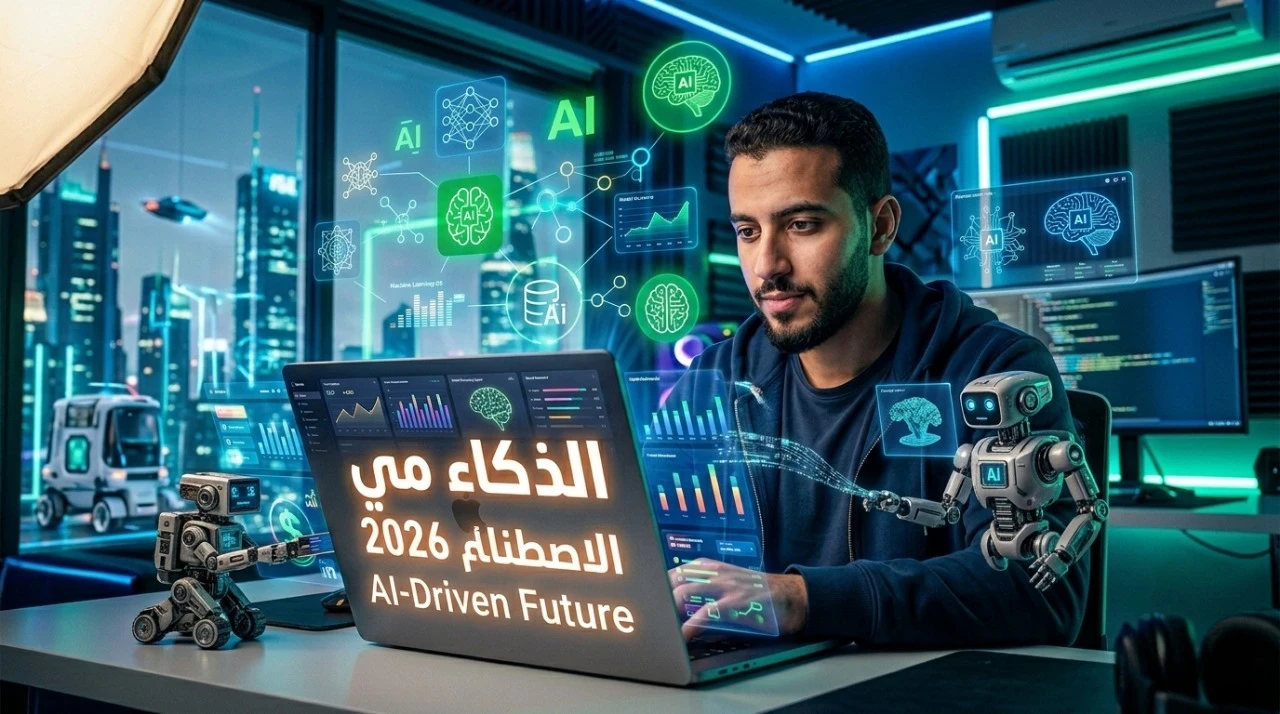 image about الذكاء الاصطناعي في 2026: دليل شامل لفهمه واستغلاله في العمل والربح من الإنترنت (الجزء 2)