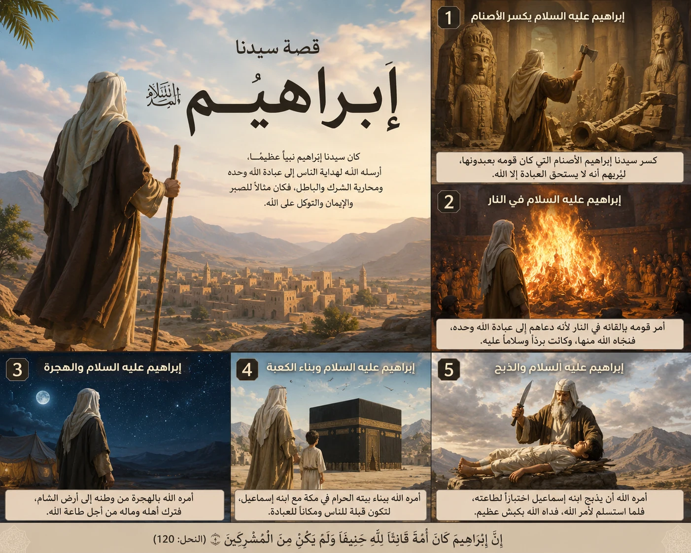 image about قصة إبراهيم أبو الأنبياء ورحلة الإيمان