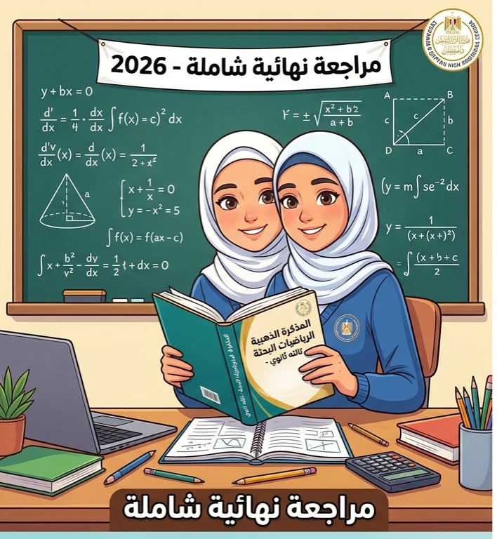 image about 📥 تحميل المذكرة الذهبية في الرياضيات البحتة تالته ثانوي 2026 PDF | أقوى مراجعة نهائية شاملة لكل فروع المنهج