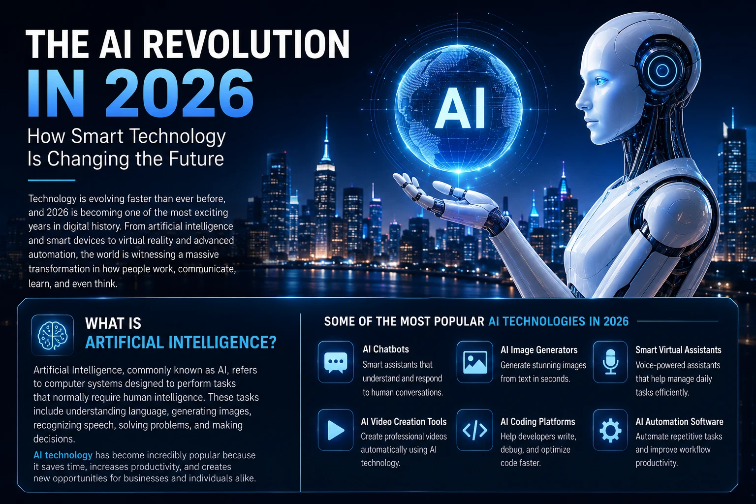 image about The AI Revolution in 2026: How Smart Technology Is Changing the Future