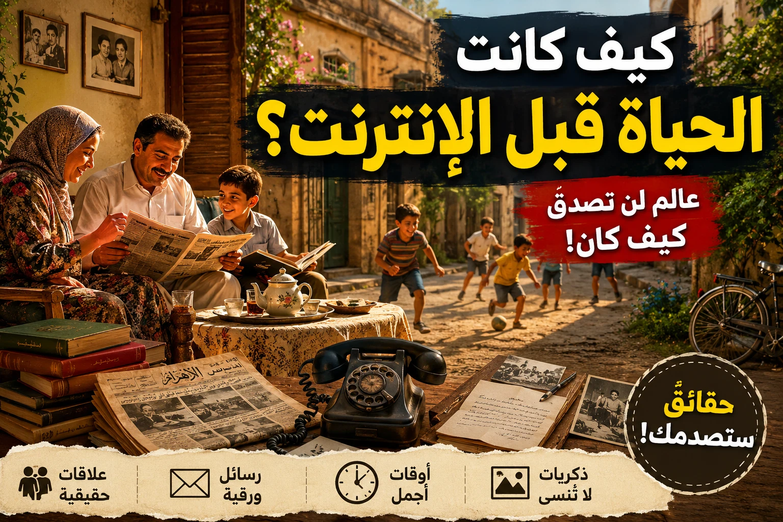 image about كيف كانت الحياة قبل الإنترنت؟ عالمٌ أبطأ لكنه أكثر دفئًا وإنسانية