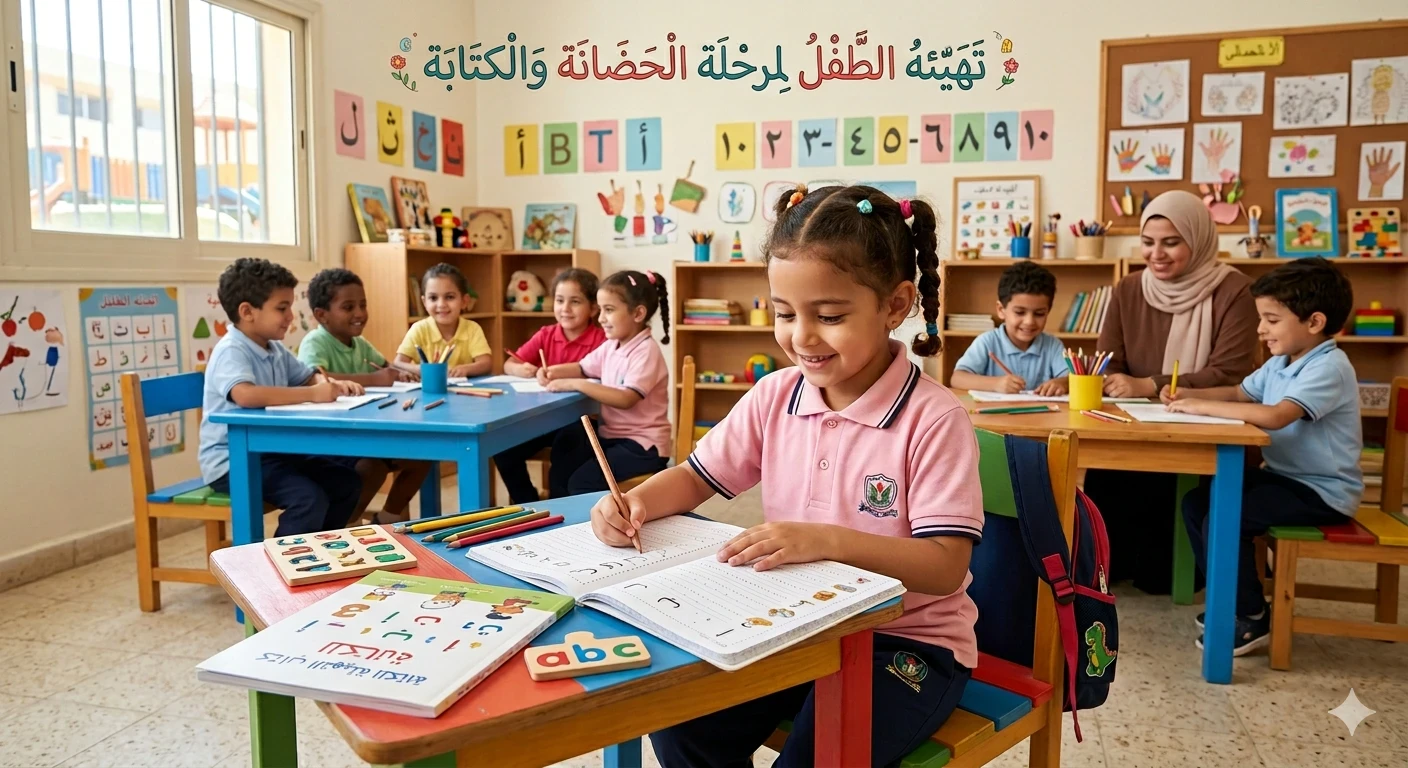 image about تهيئه الأطفال للحضانة والكتابة وفق منهج منتسوري