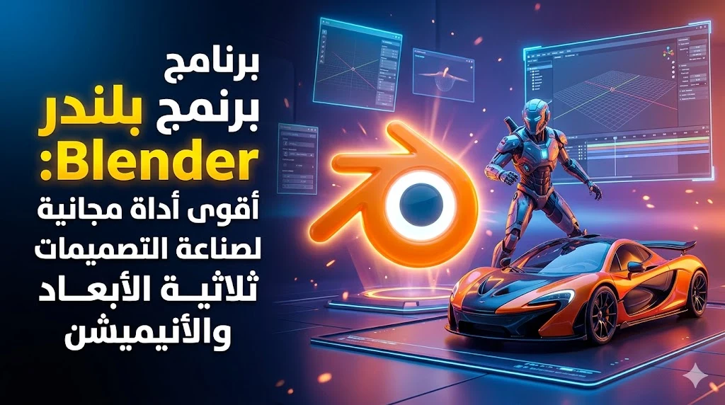 image about برنامج بلندر Blender: أقوى أداة مجانية لصناعة التصميمات ثلاثية الأبعاد والأنيميشن