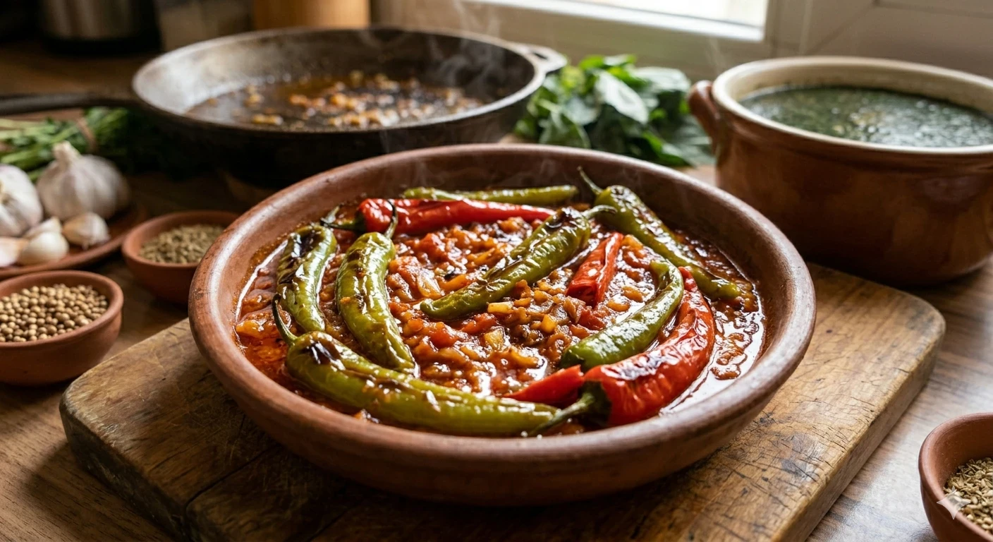 image about 🍤🌿 ملوخية بالجمبري على الطريقة المصرية.. وصفة شهية بطعم لا يُقاوم!