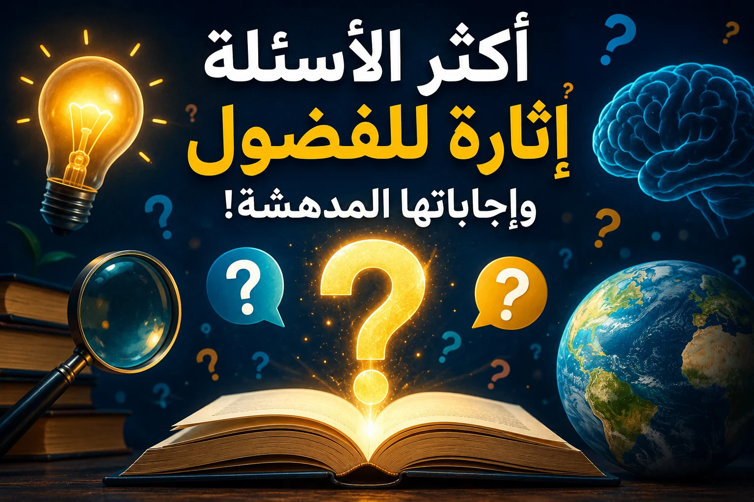 image about 🥇 أكثر الأسئلة إثارة للفضول وإجاباتها المدهشة!😲