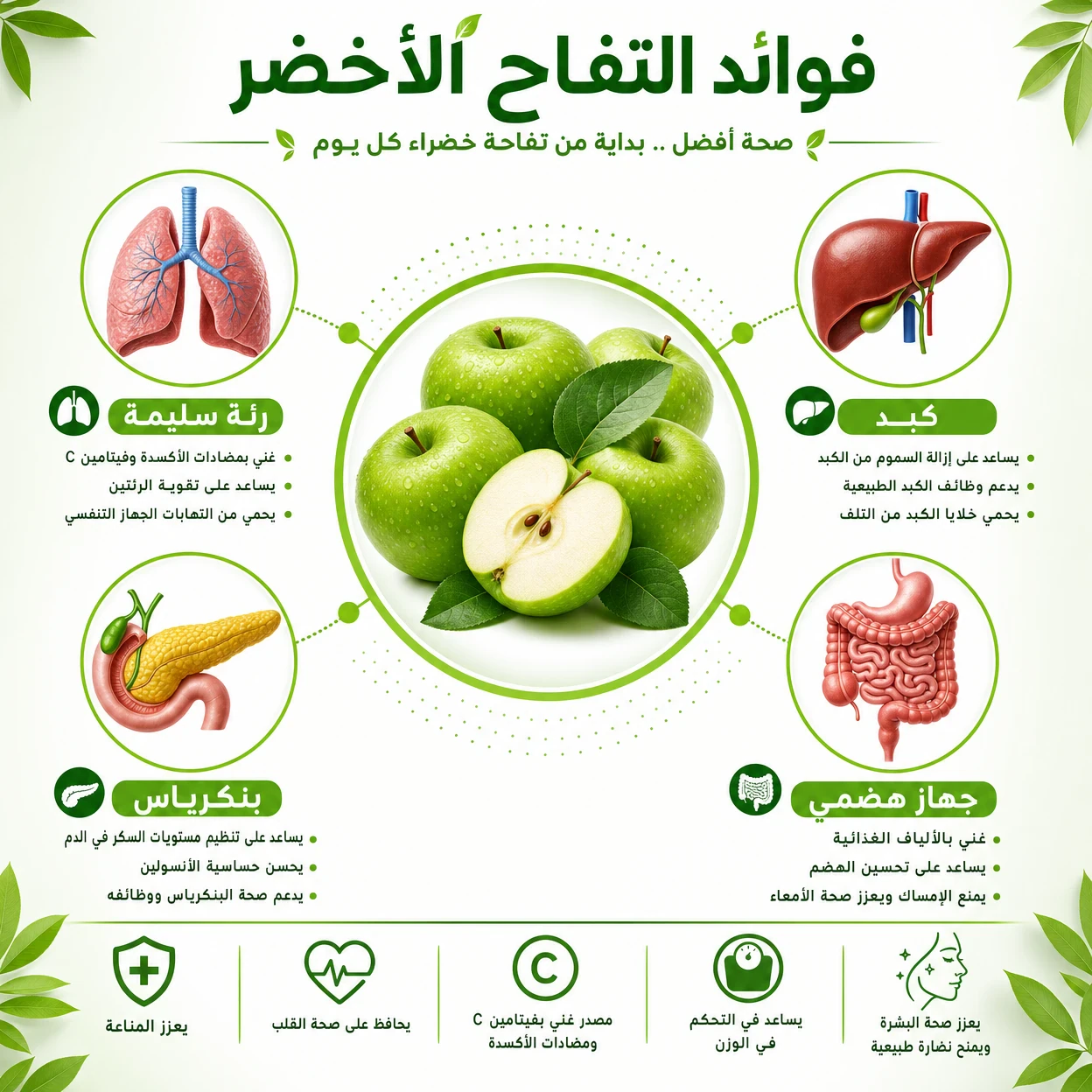 image about التفاح الأخضر: كنز غذائي بين الطب الحديث والتراث