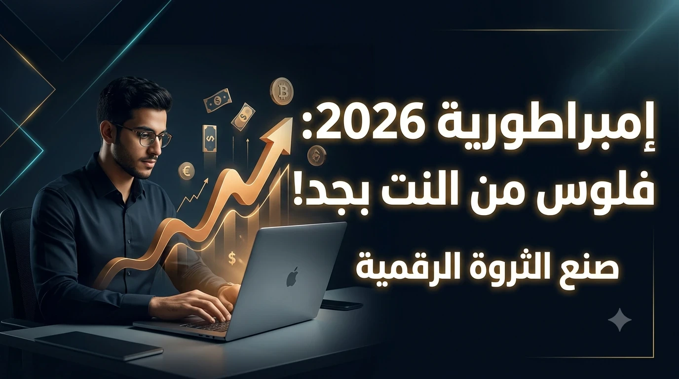 image about دليل الإمبراطورية الرقمية 2026: الدليل الشامل للربح من الإنترنت وتحقيق الحرية المالية (من الصفر إلى الاحتراف)