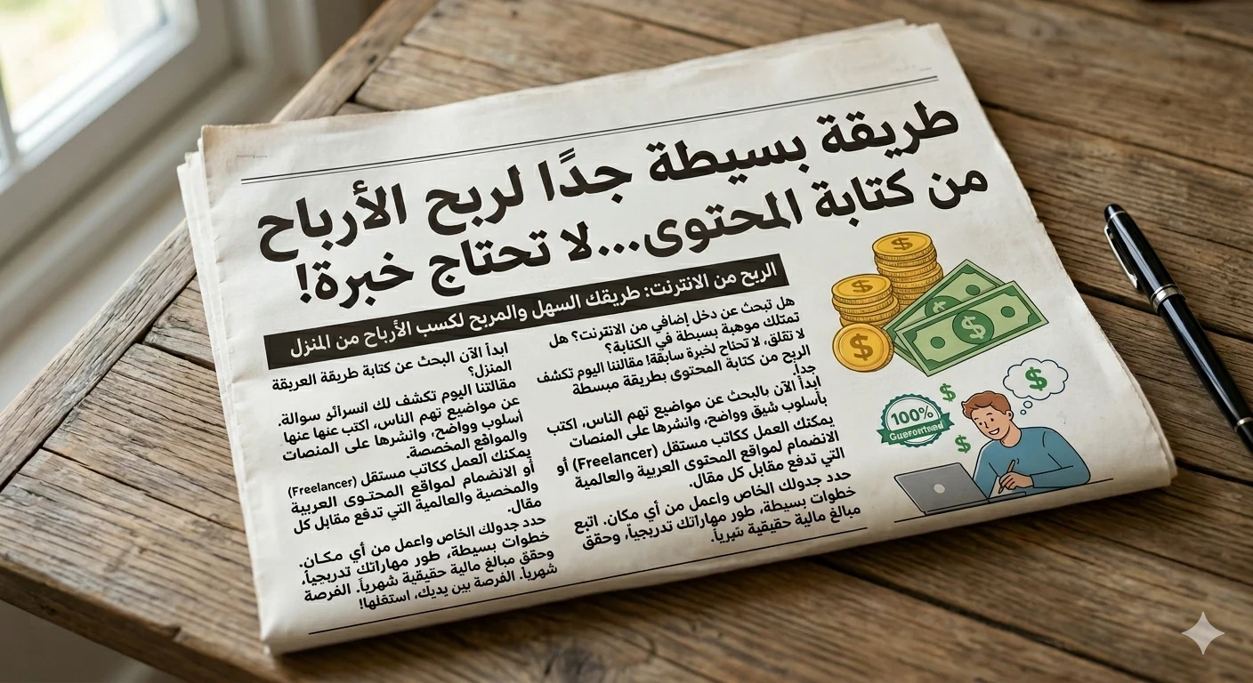 image about كيف تربح من كتابة المقالات في 2026؟ دليل المبتدئين لتحقيق دخل من الإنترنت👩🏻‍💻💰📈
